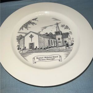 Highland Methodist‎ Church Meridian Mississippi Plate Souvenir Collectible